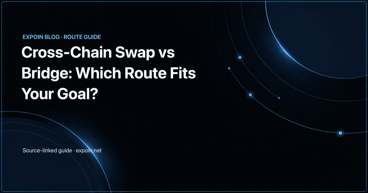 Cross-chain swap versus bridge: which route fits your goal